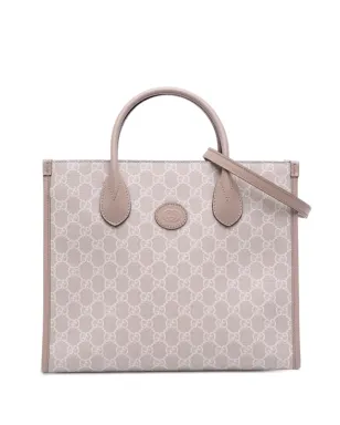 Gucci Pre-Owned GG Supreme Interlocking G トートサッチェル - ブラウン - サムネイル1