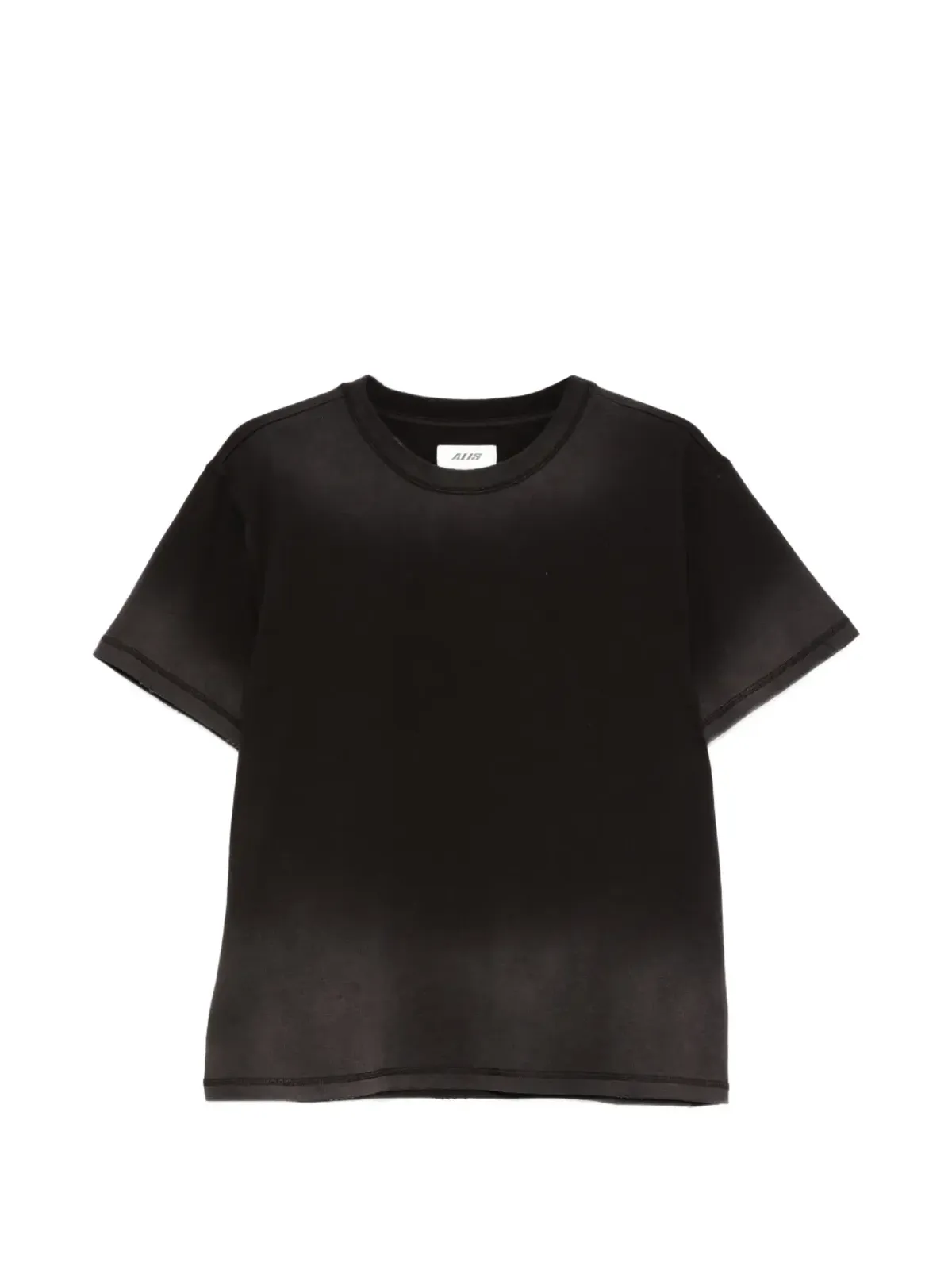 ALIS トーリー クロップドプリントTシャツ - ブラック - 画像1