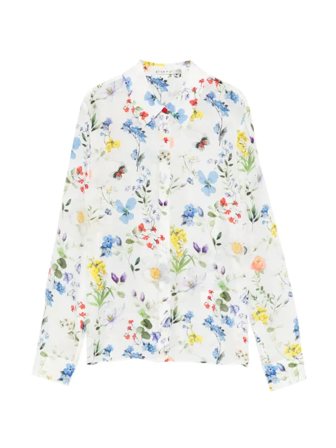 Alice + Olivia alice + olivia ウィラ フローラルブラウスの商品画像