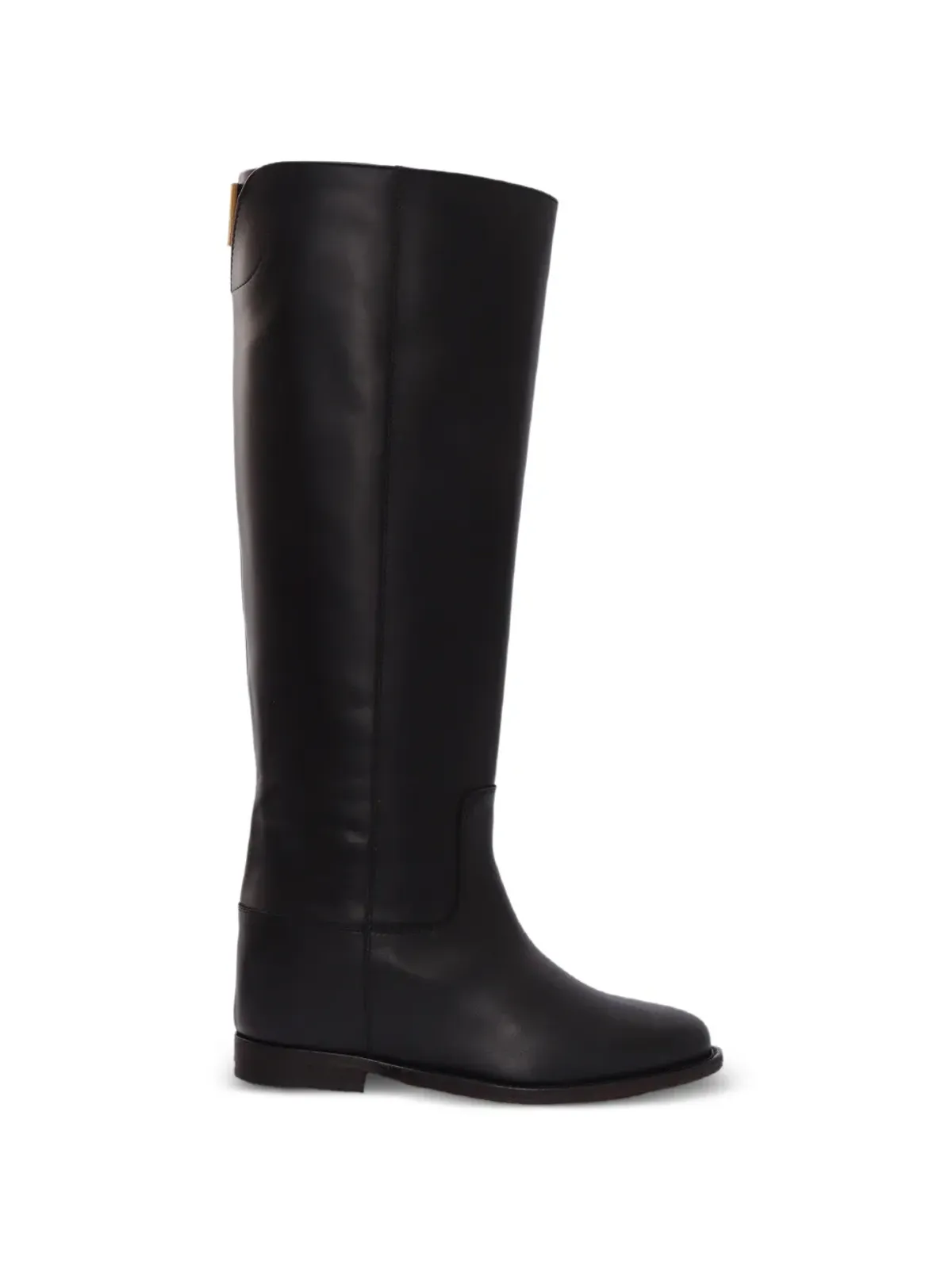 Via Roma 15 detail knee-high boots - Black - 画像1