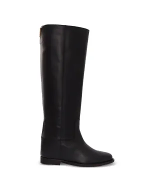 Via Roma 15 detail knee-high boots - Black - サムネイル1