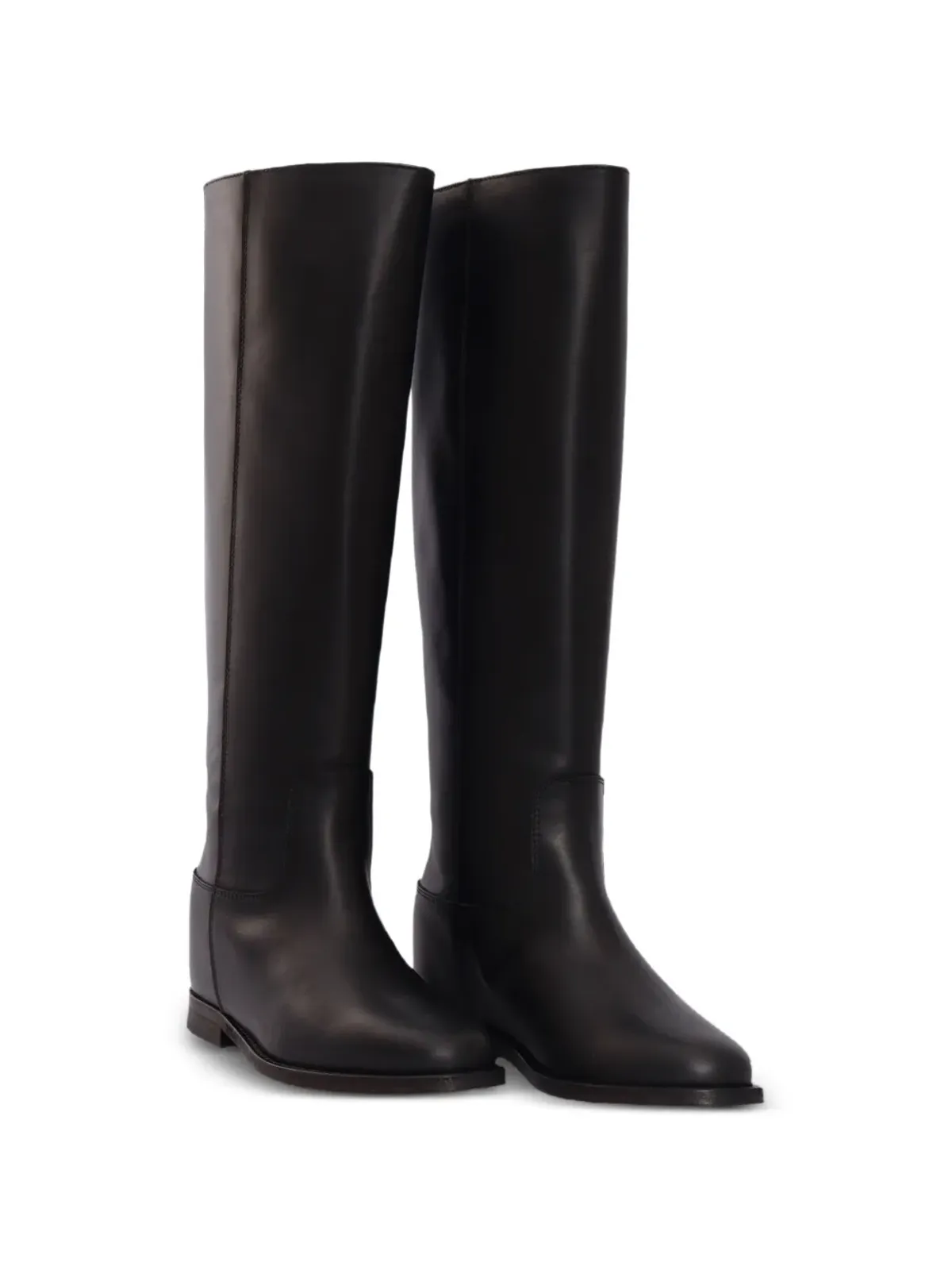 Via Roma 15 detail knee-high boots - Black - 画像2