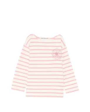 Mardi Mercredi Les Petites ストライプ柄Tシャツ - サムネイル1