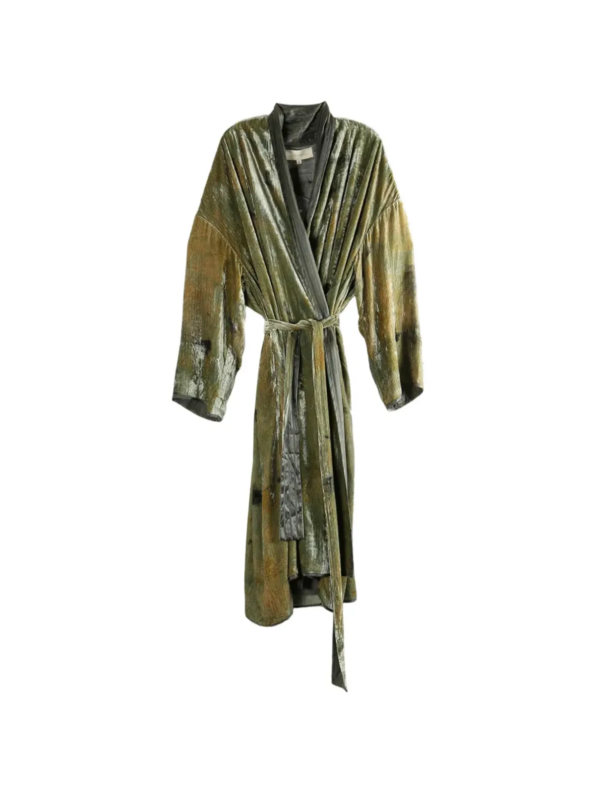 MUTEDANCE silk kimono - Green - 画像1