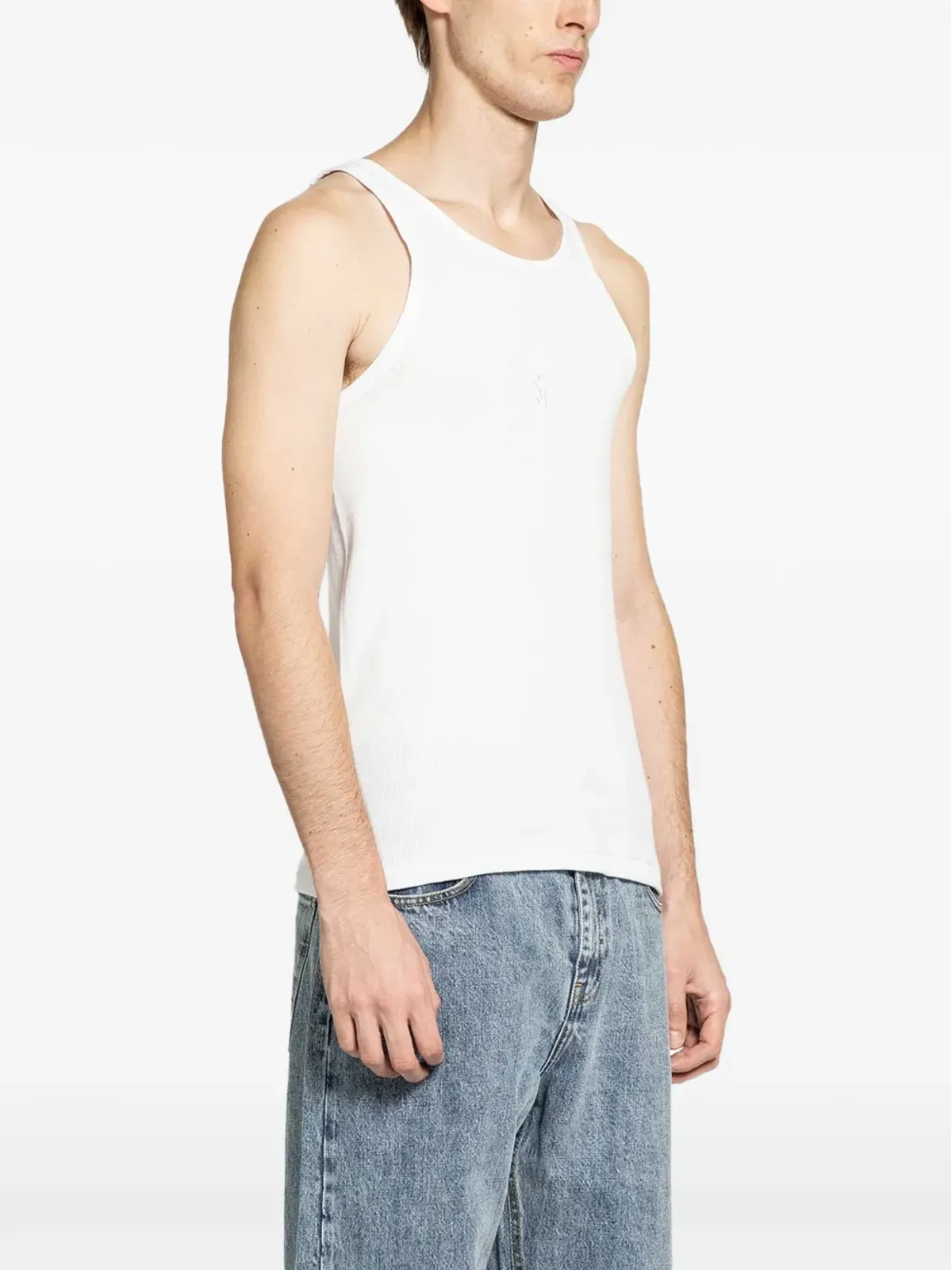 Second/Layer Pleaser ribbed tank top - White - 画像2