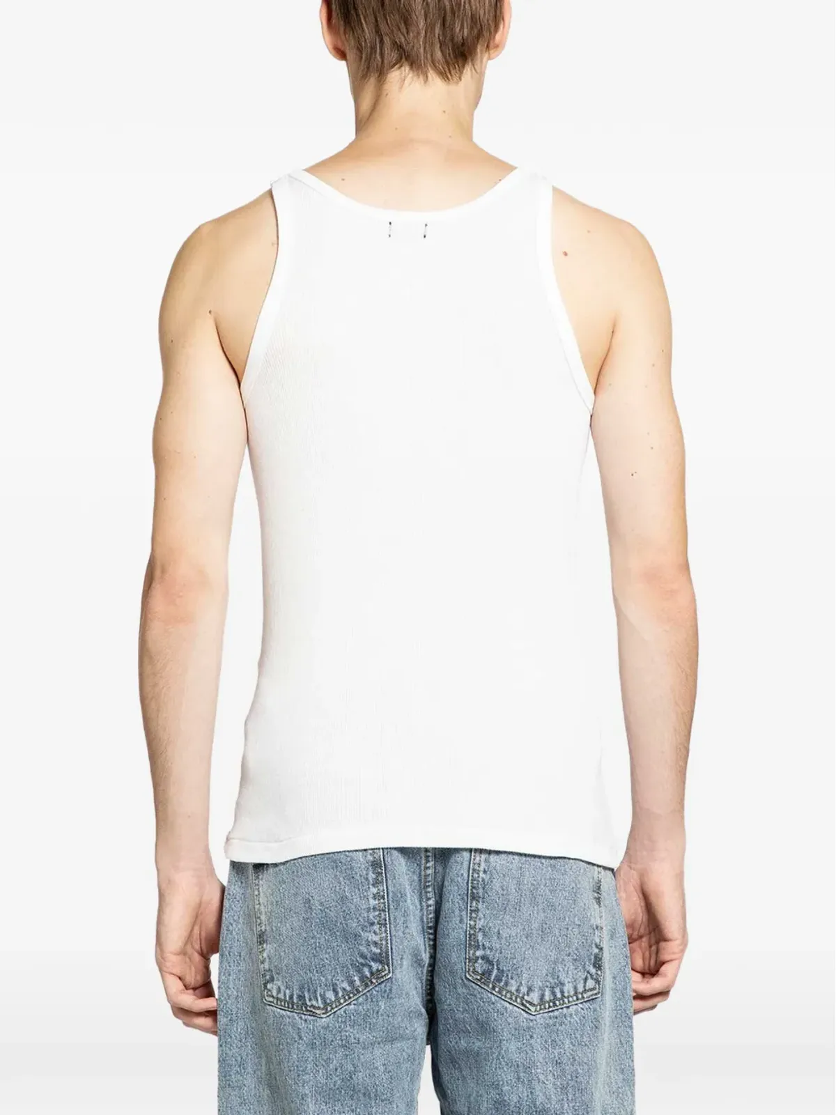 Second/Layer Pleaser ribbed tank top - White - 画像3