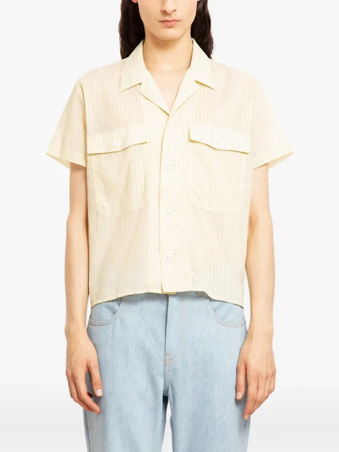 Second/Layer Second/Layer ストライプ柄シャツ（イエロー）の商品画像