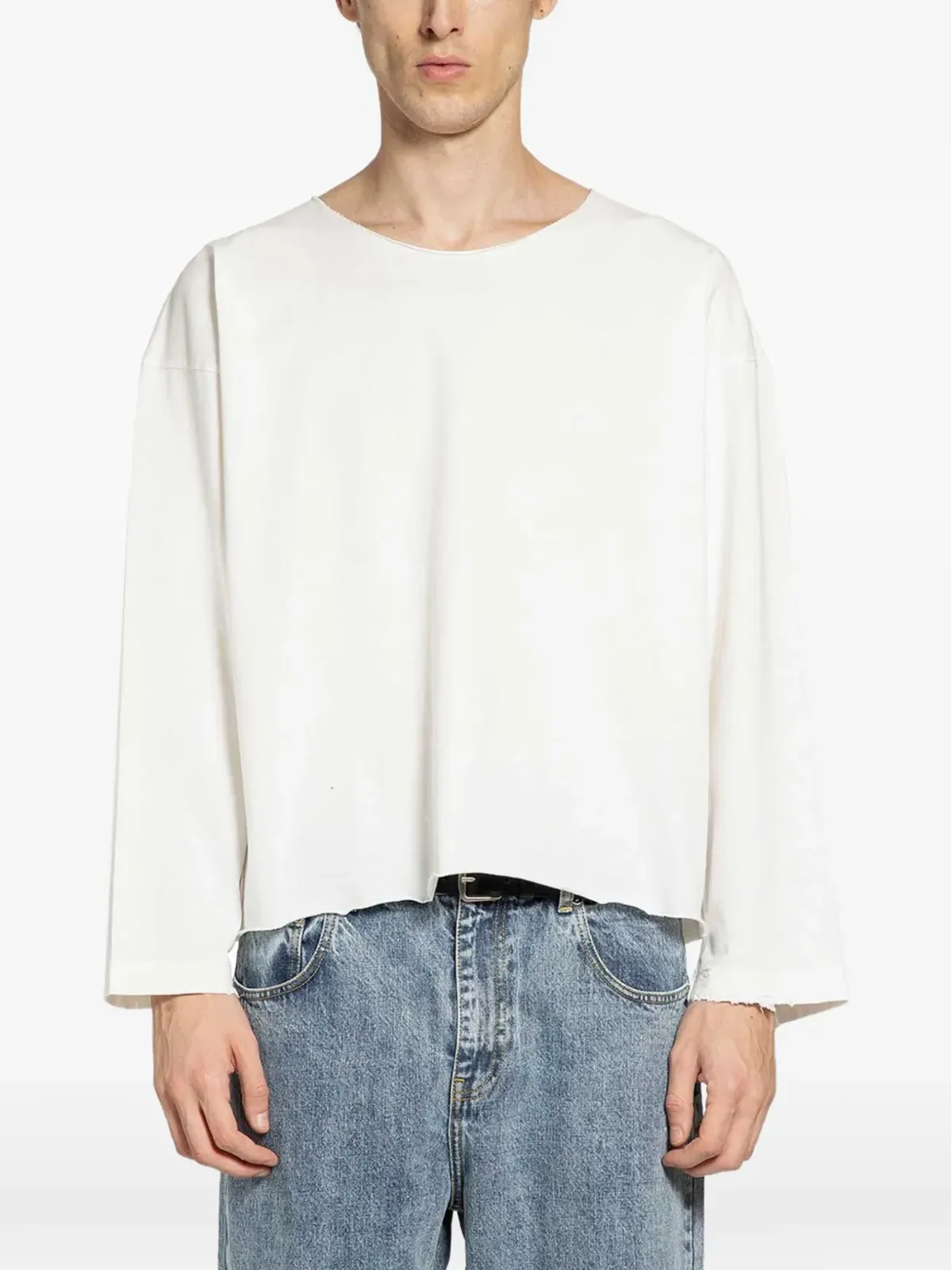 Second/Layer 長袖Tシャツ - ホワイト - 画像1