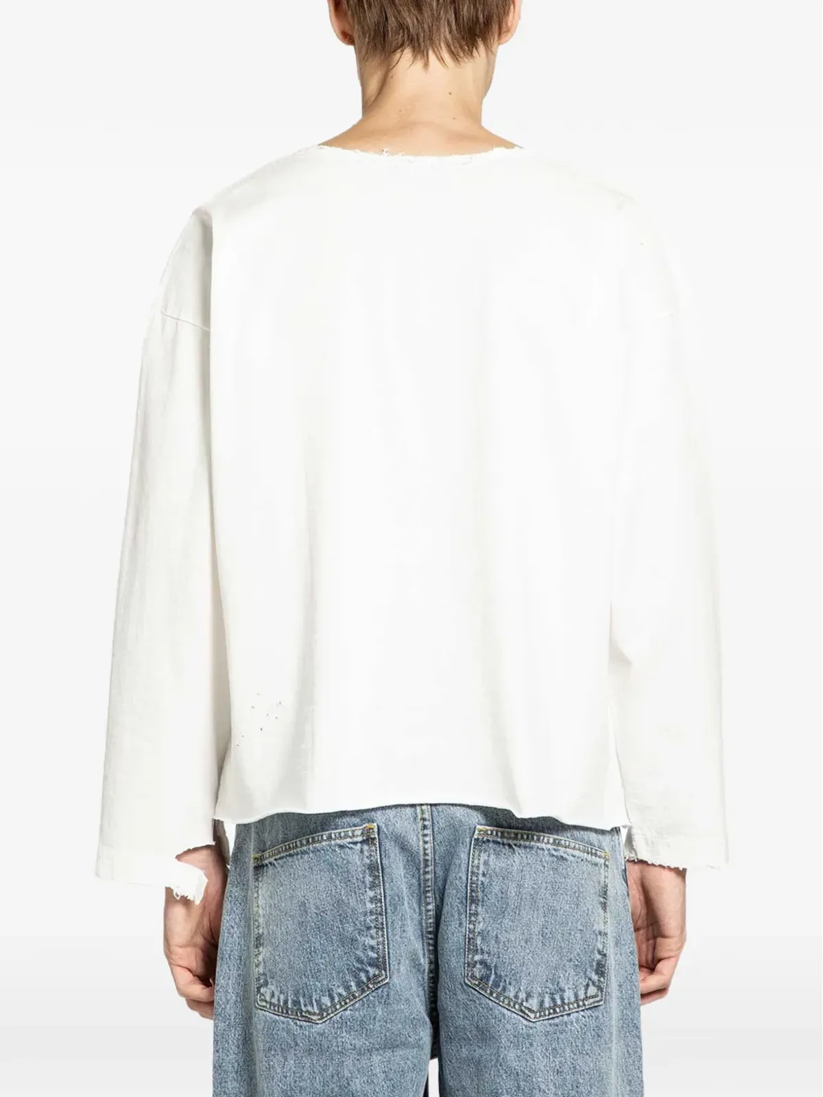 Second/Layer 長袖Tシャツ - ホワイト - 画像3