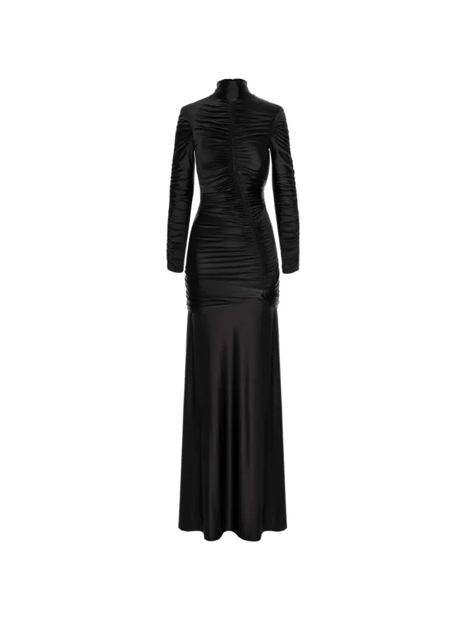 Murmur Murmur ロングスリーブ・ギャザードレスの商品画像