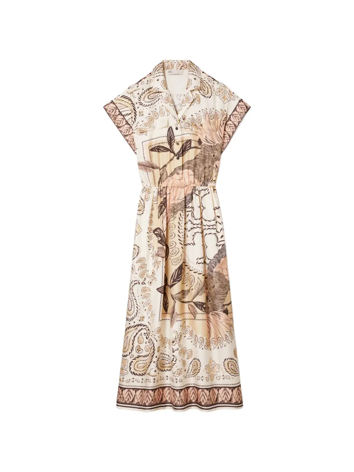 Tory Burch ウェイステッド シルク シャツドレス - 画像1