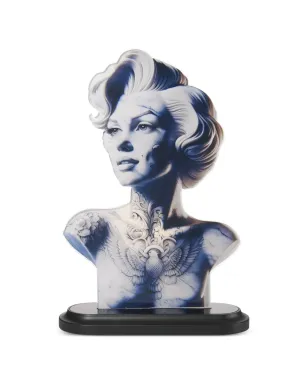 Linee Recanati カララ Hollywood Tattoo テーブルランプ - ブルー - サムネイル1