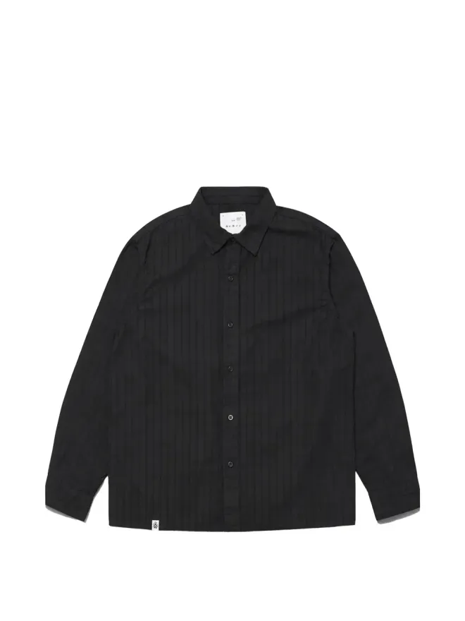 Edwin Edwin セバスチャン ストライプ柄シャツ ブラックの商品画像