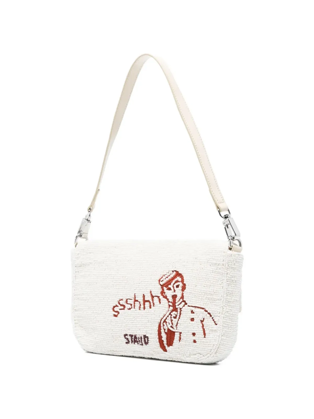 STAUD ティミー フローラルビーズ ショルダーバッグ - 画像3
