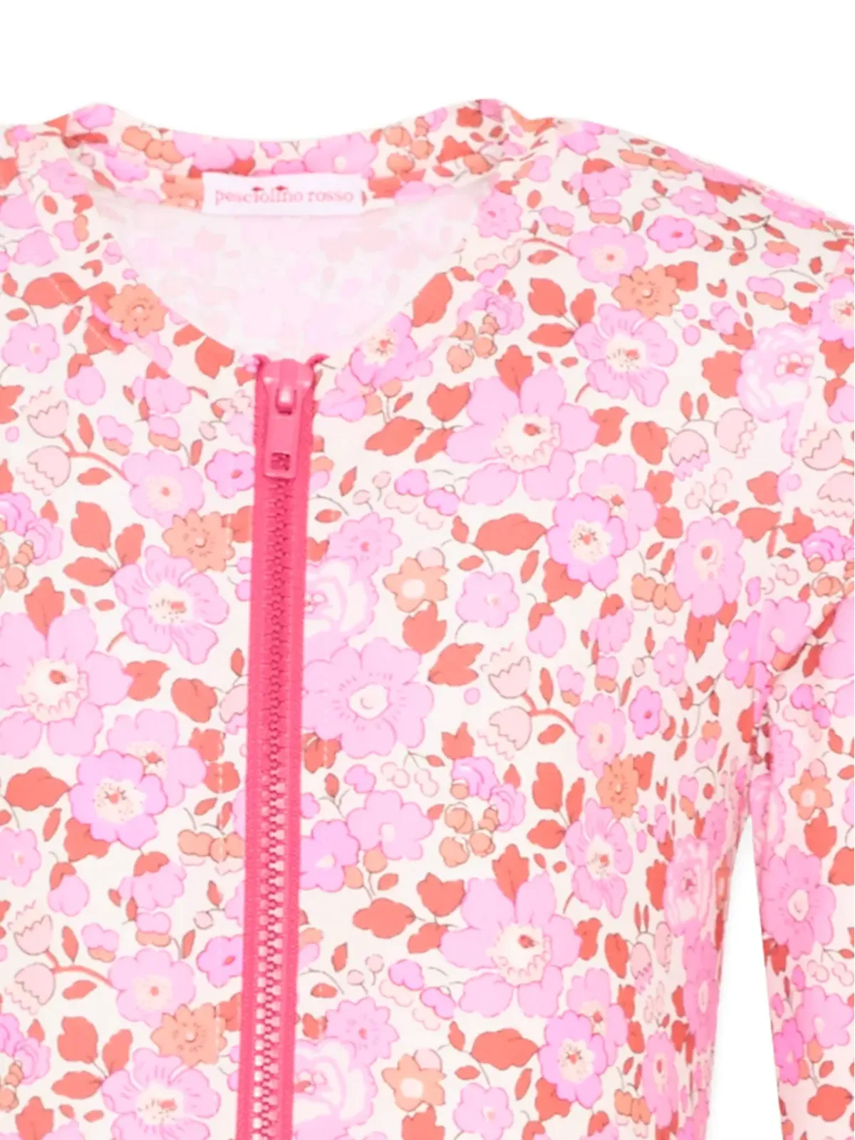 Pesciolino Rosso Kids 花柄フリル付きスイムスーツ - 画像3