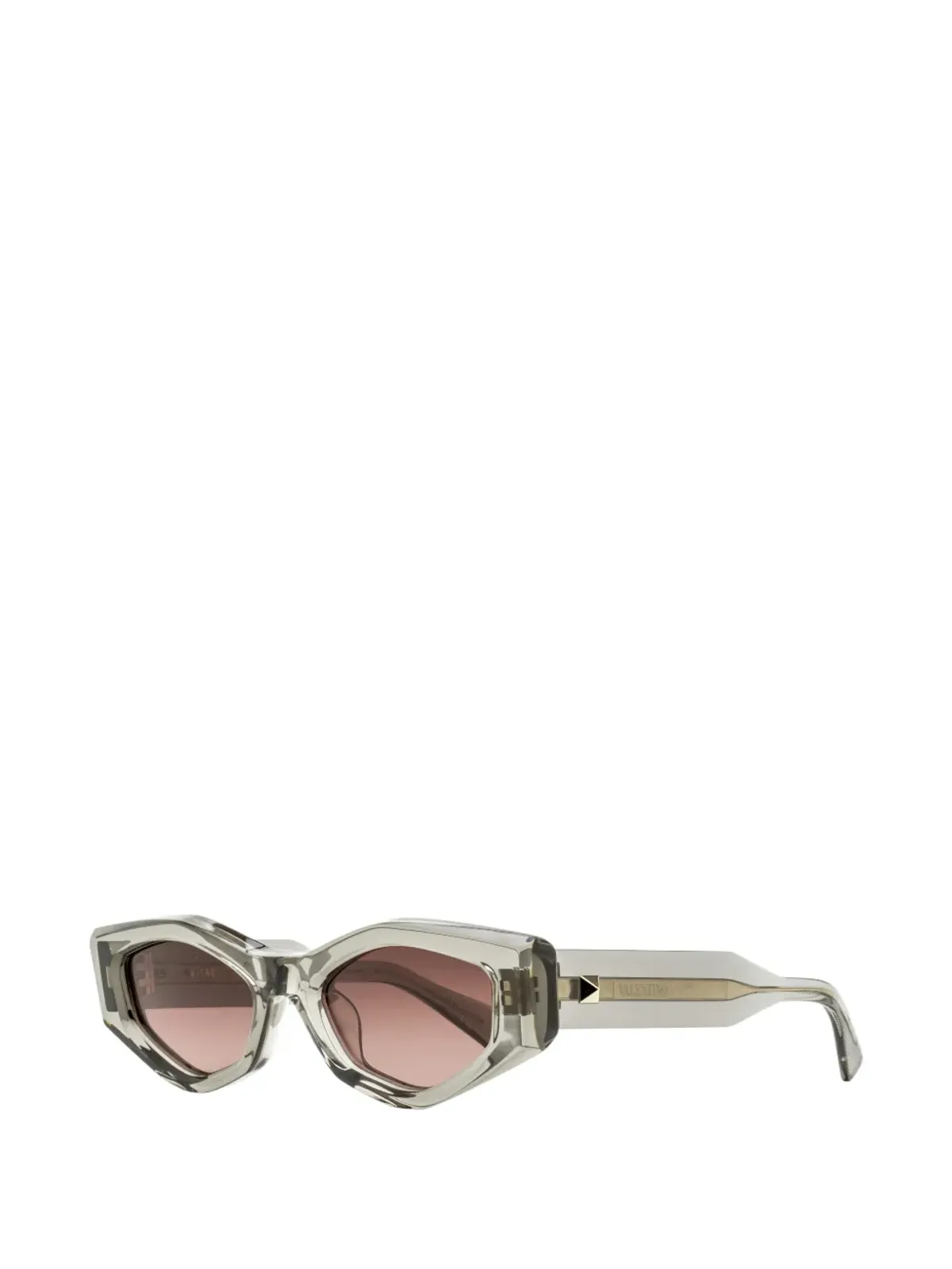 VALENTINO GARAVANI EYEWEAR V-Tre ジオメトリックサングラス - 画像2