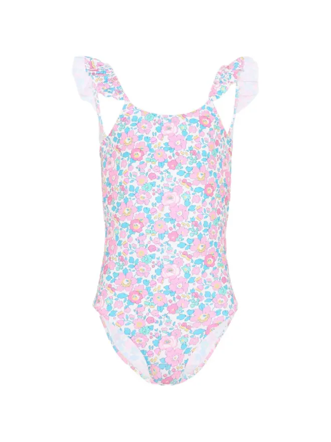 Pesciolino Rosso Kids Pesciolino Rosso Kids フリル花柄水着 ピンクの商品画像
