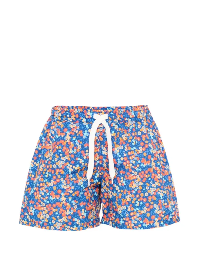 Pesciolino Rosso Kids Pesciolino Rosso Kids 花柄プリント スイムショーツ - ブルーの商品画像