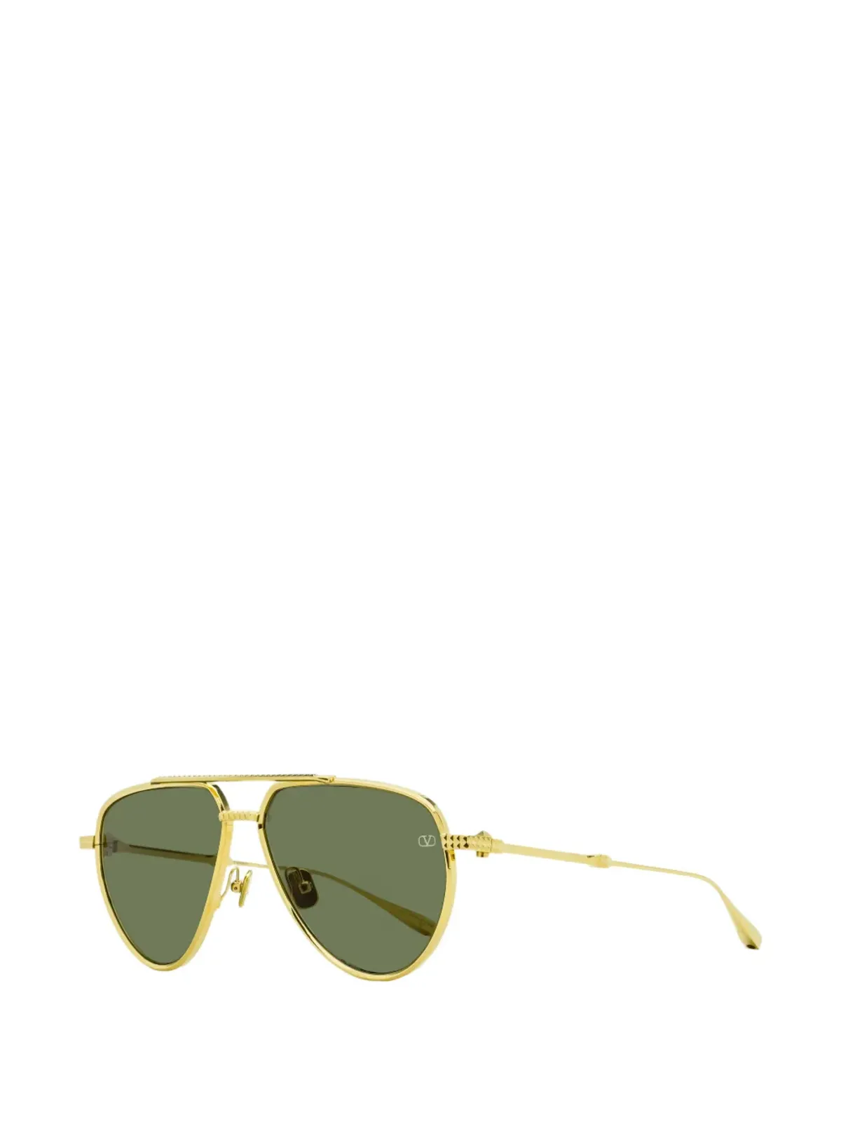 VALENTINO GARAVANI EYEWEAR V-Stud II ダブルブリッジ ピラミッドスタッズ サングラス - 画像2