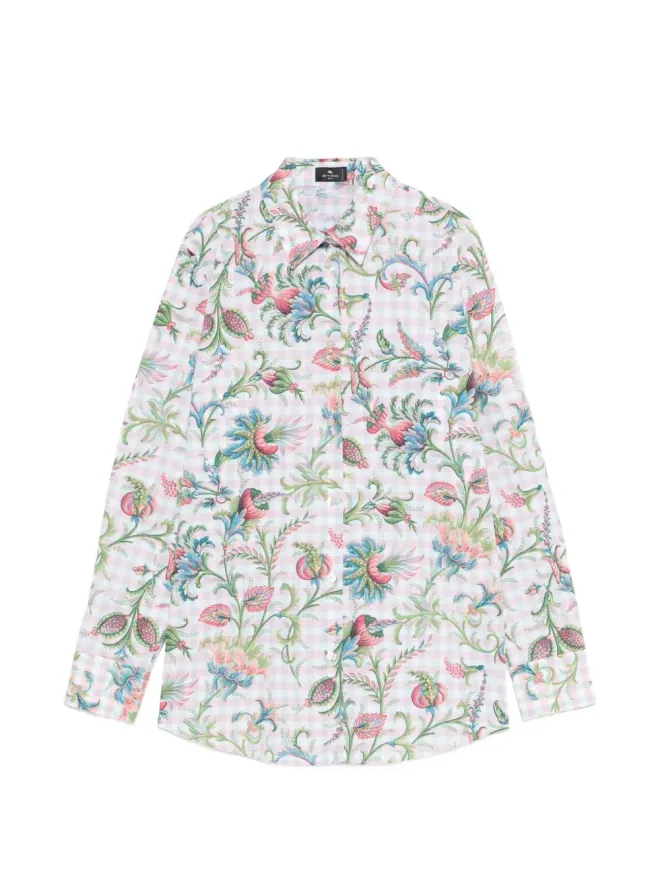 ETRO ETRO 花柄チェックシャツの商品画像