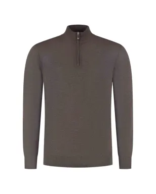 Doriani Cashmere ジップ付きセーター ブラウン - サムネイル1
