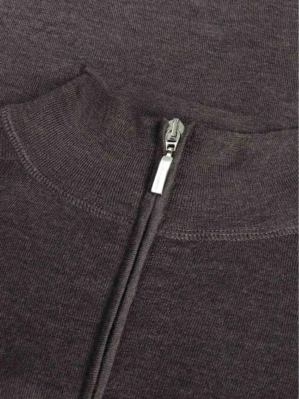 Doriani Cashmere ジップ付きセーター ブラウン - 画像2