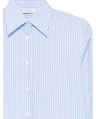 Mazzarelli ストライプ柄 ボタン付き シャツ - サムネイル3