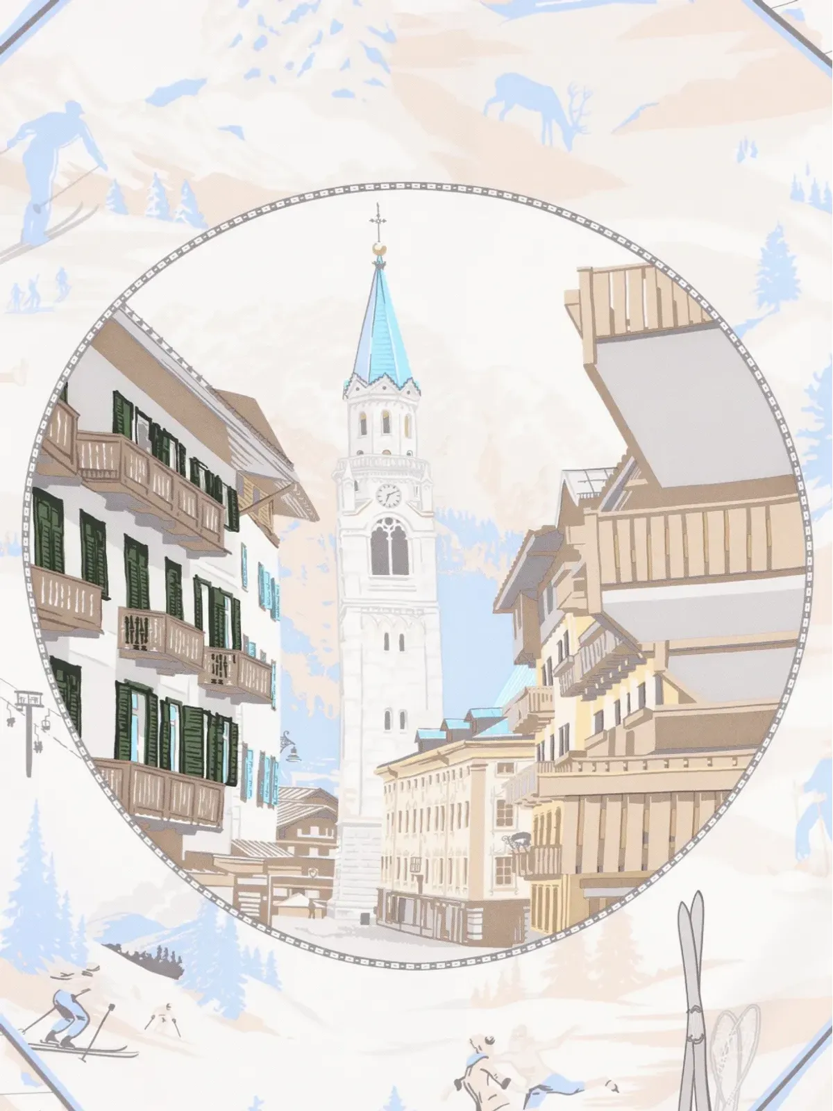Marinella プリントスカーフ - 画像2