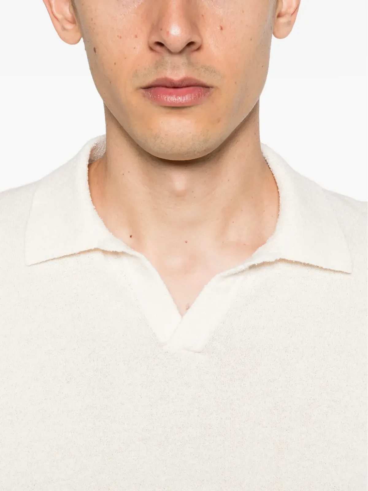 SCAGLIONE ポロカラーTシャツ - White - 画像5