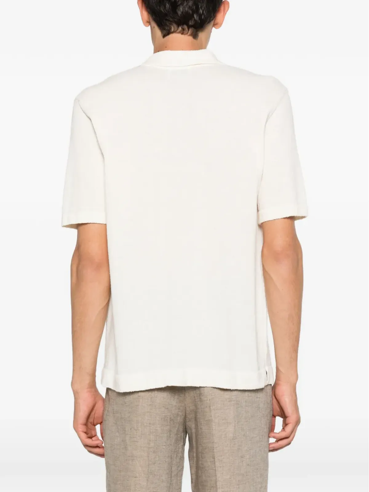 SCAGLIONE ポロカラーTシャツ - White - 画像4
