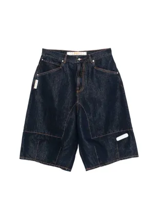 PDF デニムコントラストステッチショーツ - サムネイル1