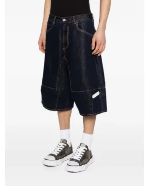 PDF デニムコントラストステッチショーツ - サムネイル3