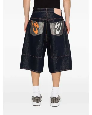 PDF デニムコントラストステッチショーツ - サムネイル4