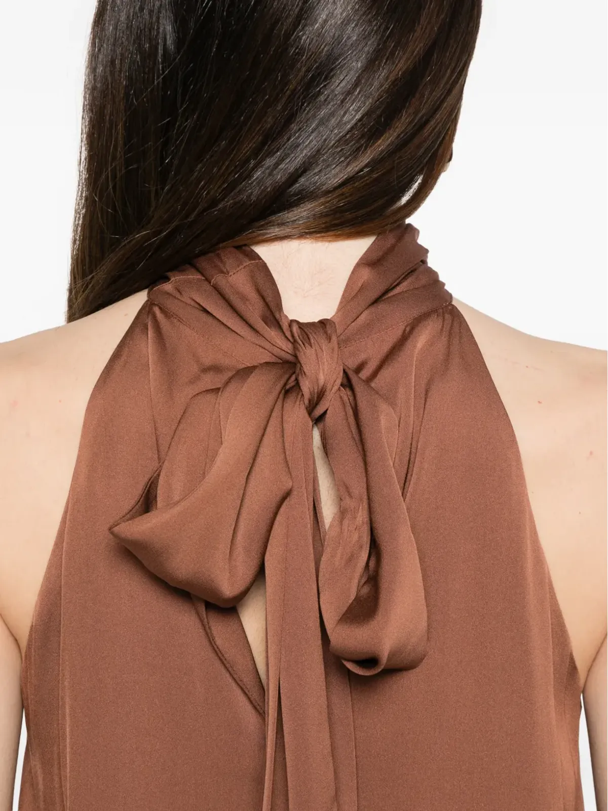 SILK95FIVE Villete halterneck blouse - 画像5