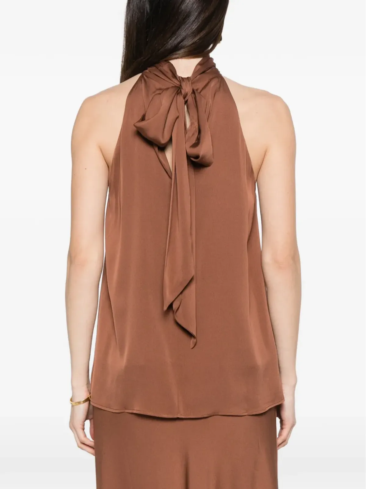 SILK95FIVE Villete halterneck blouse - 画像4