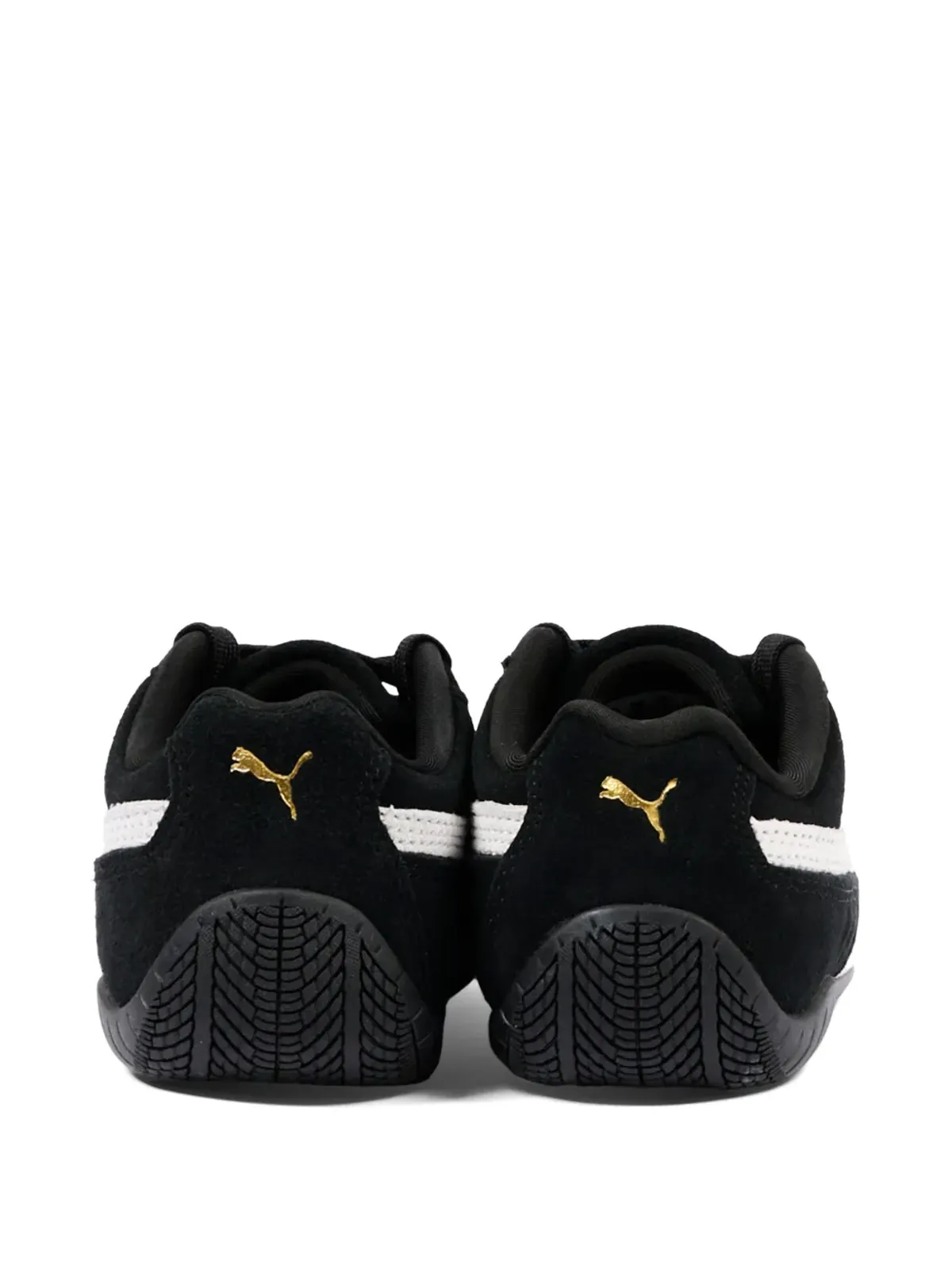 Puma Kids レースアップロゴスニーカー（ブラック） - 画像3