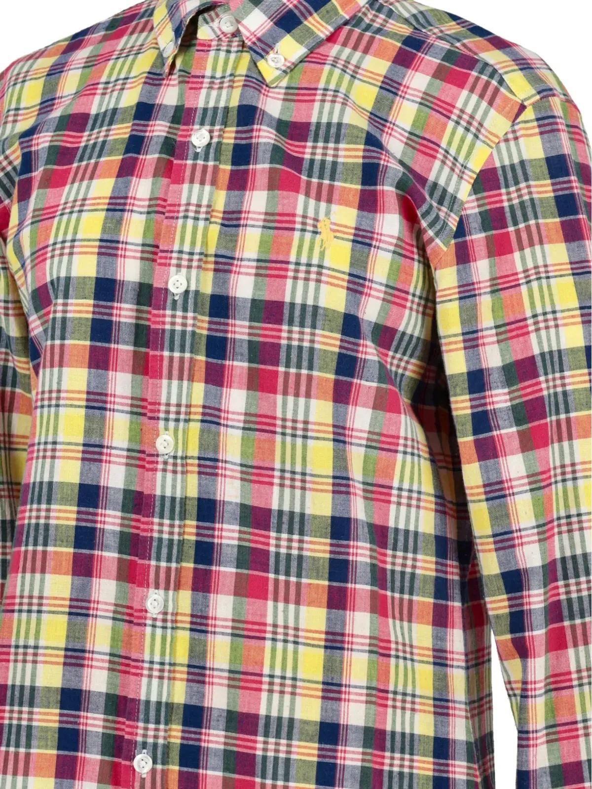 Polo Ralph Lauren Vintage チェック柄ボタン付きトップス - 画像3