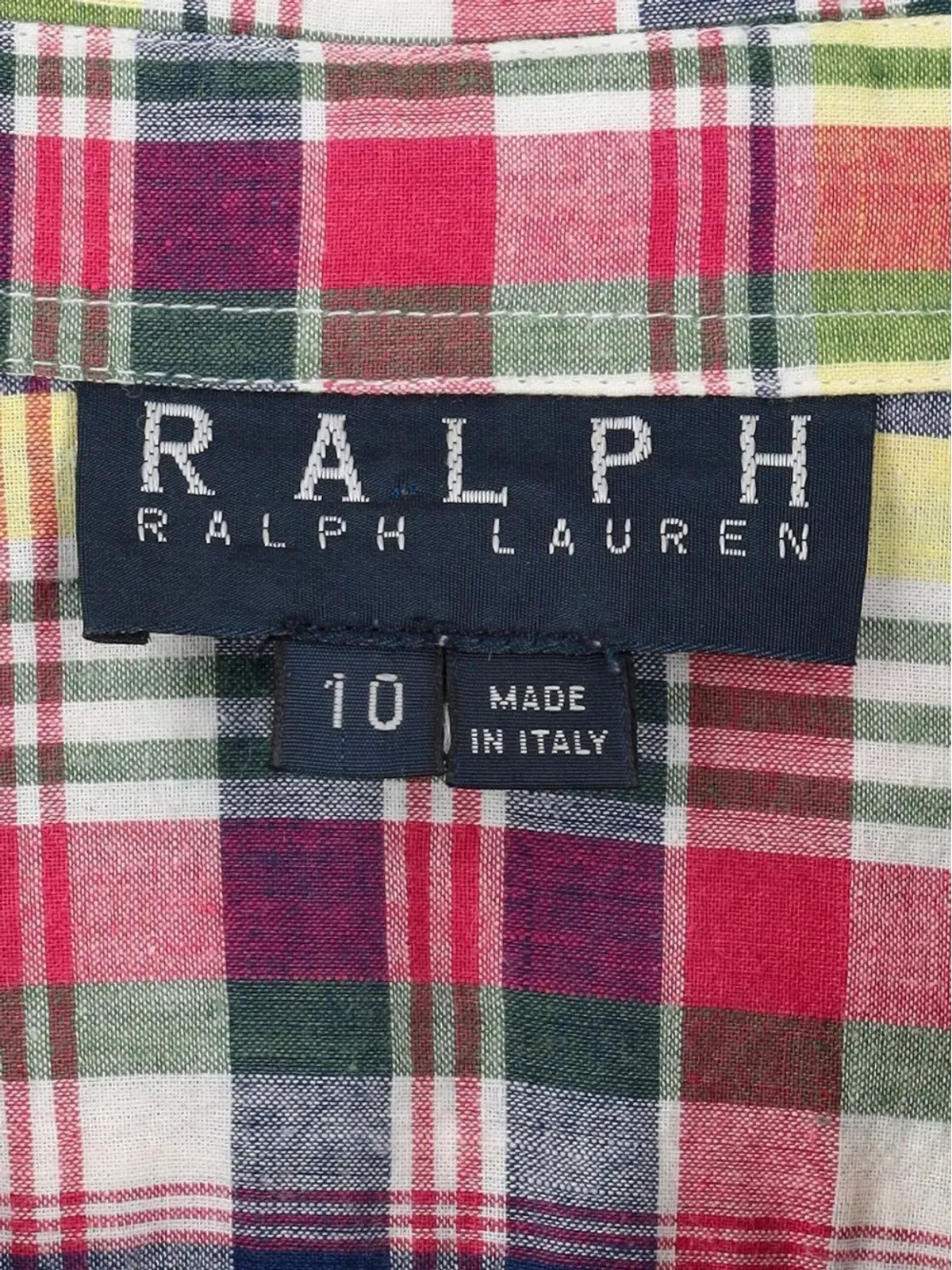 Polo Ralph Lauren Vintage チェック柄ボタン付きトップス - 画像4