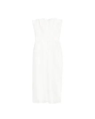 Costarellos レースストラップレスミディドレス - サムネイル1