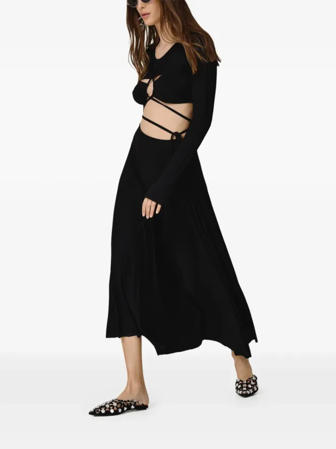 PNK PNK カットアウト長袖ミディドレスの商品画像