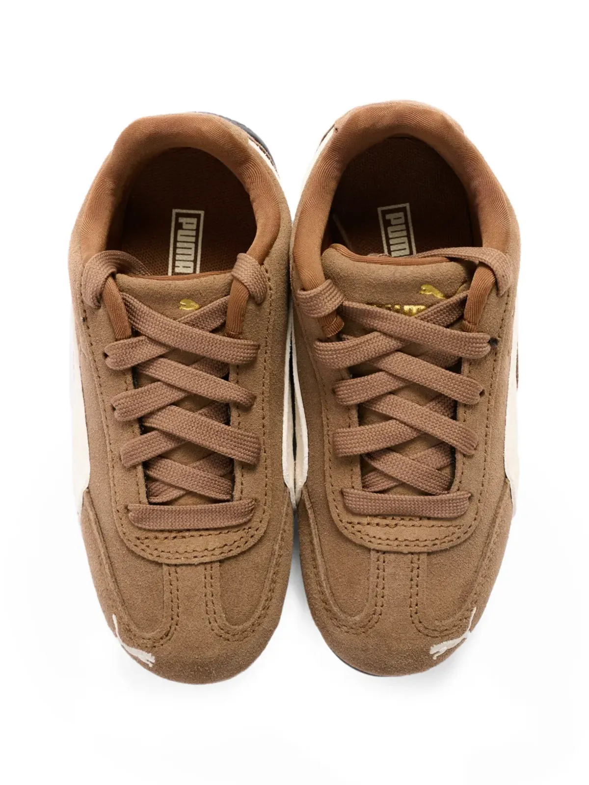 Puma Kids ローカットレザー スニーカー - 画像4