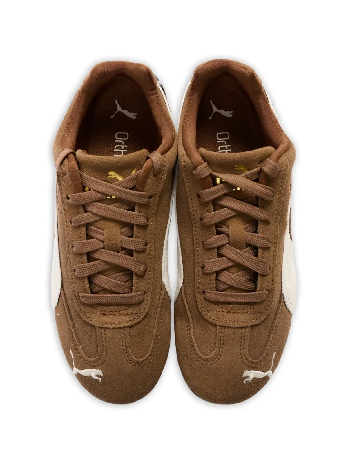 Puma Kids ロゴストライプスニーカー - 画像4