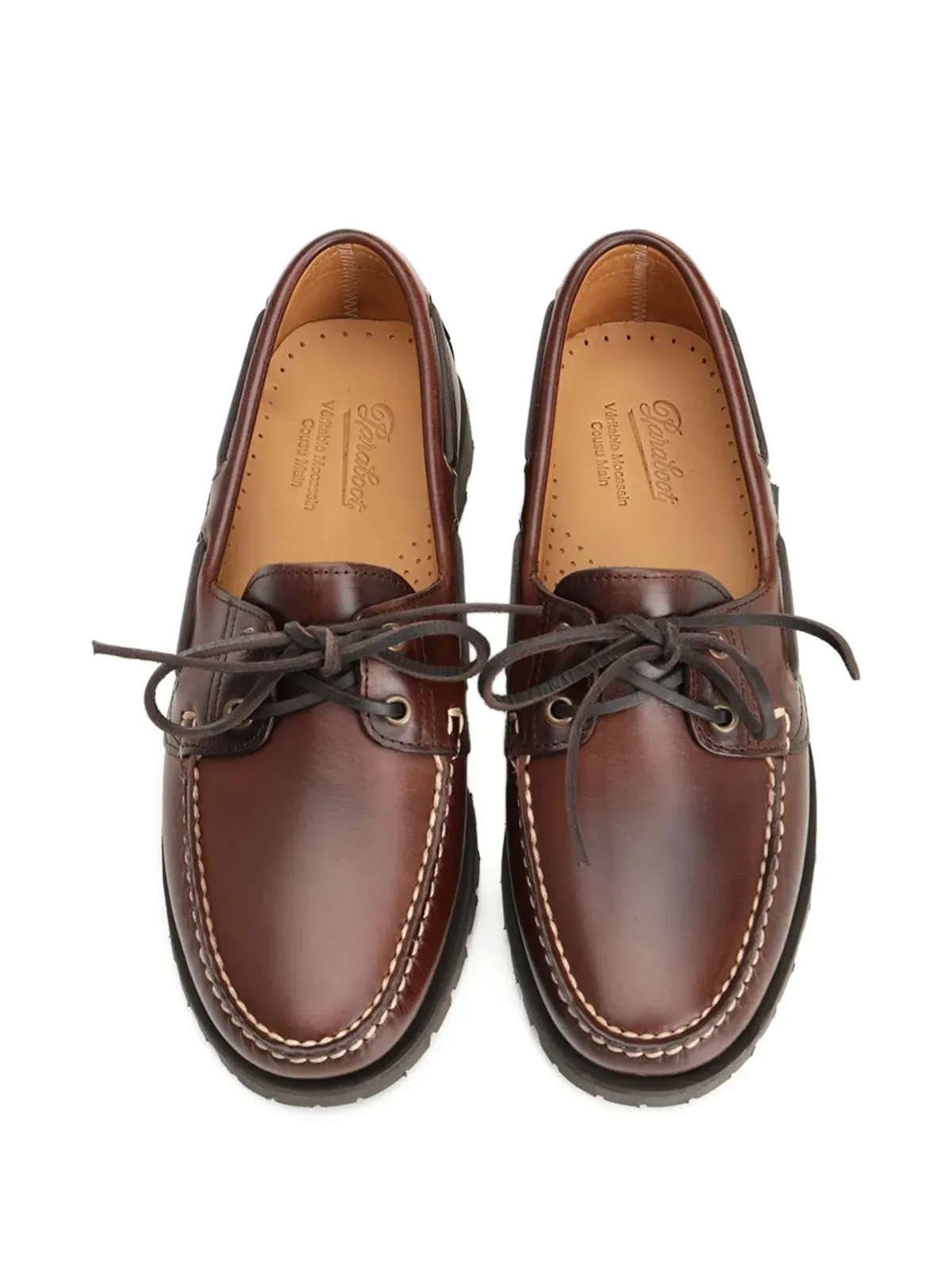 Paraboot 紐付きステッチローファー - 画像3
