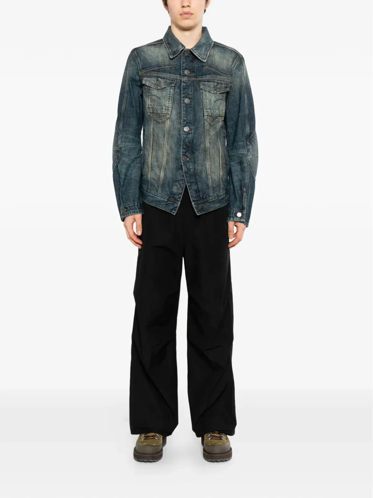 G-Star RAW デニムジャケット（胸フラップポケット2つ） - ブルー - 画像2