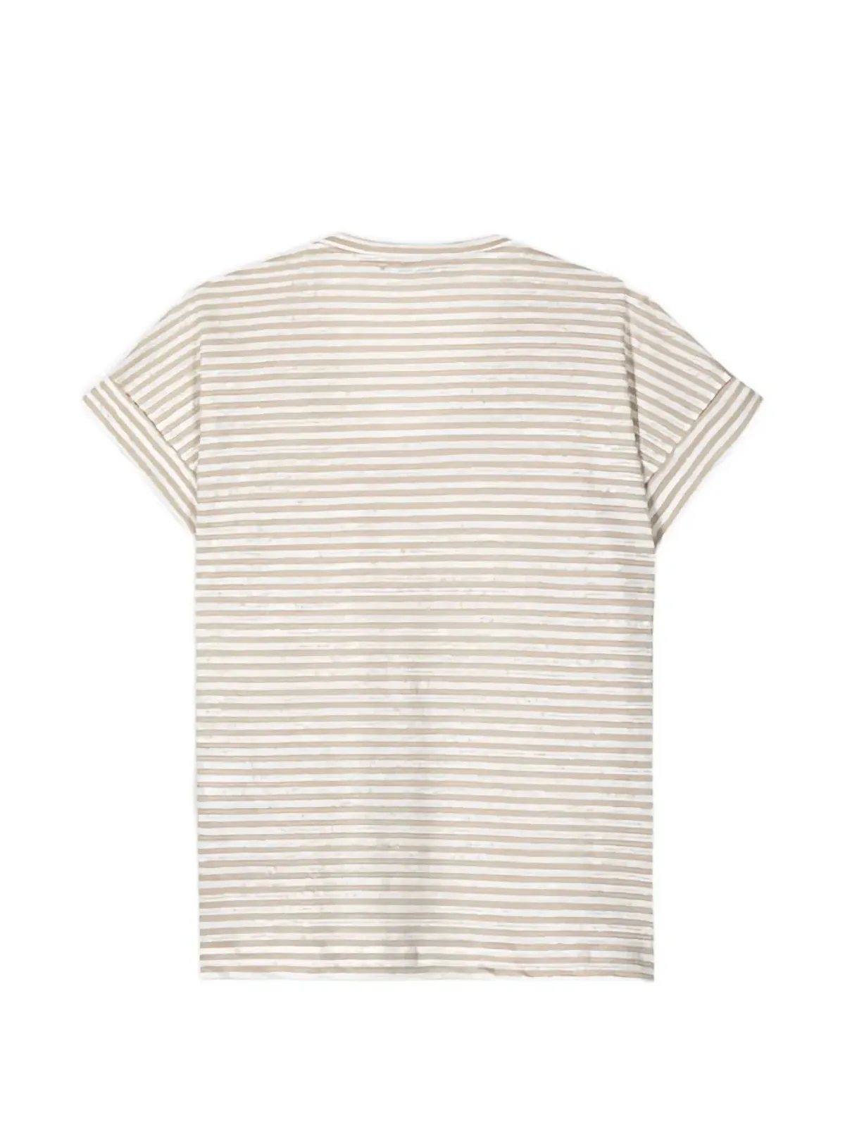 Luisa Cerano ストライプ ロールスリーブ Tシャツ - 画像2