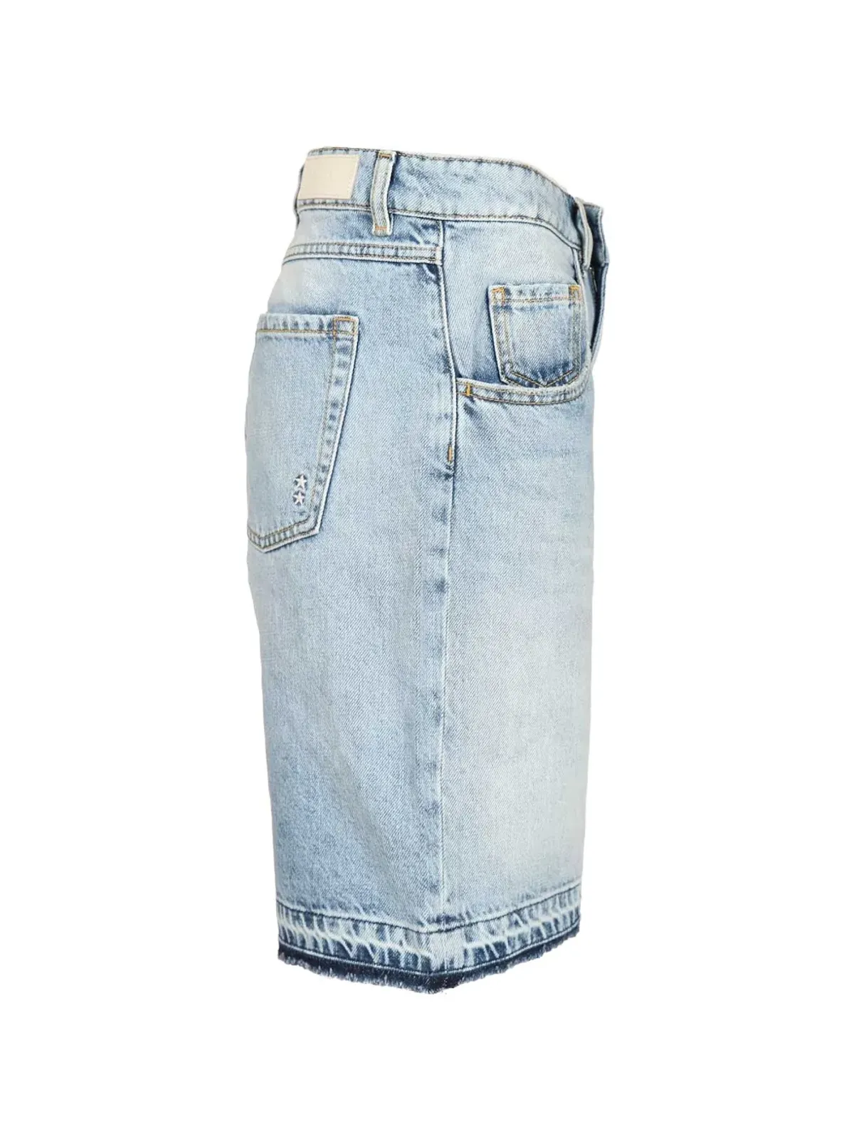 ICON DENIM ルル ワイドレッグ ファイブポケットショーツ - 画像3