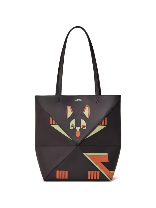 LOEWE LOEWE × Louis Wain ミディアム フューチャリスト キャット パズル フォールド グラフィック ストラップ トートバッグの商品画像