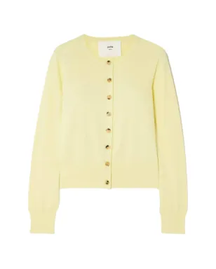 arch4 buttoned cardigan - Yellow - サムネイル1