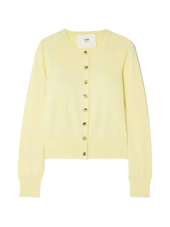 arch4 arch4 buttoned cardigan - Yellowの商品画像