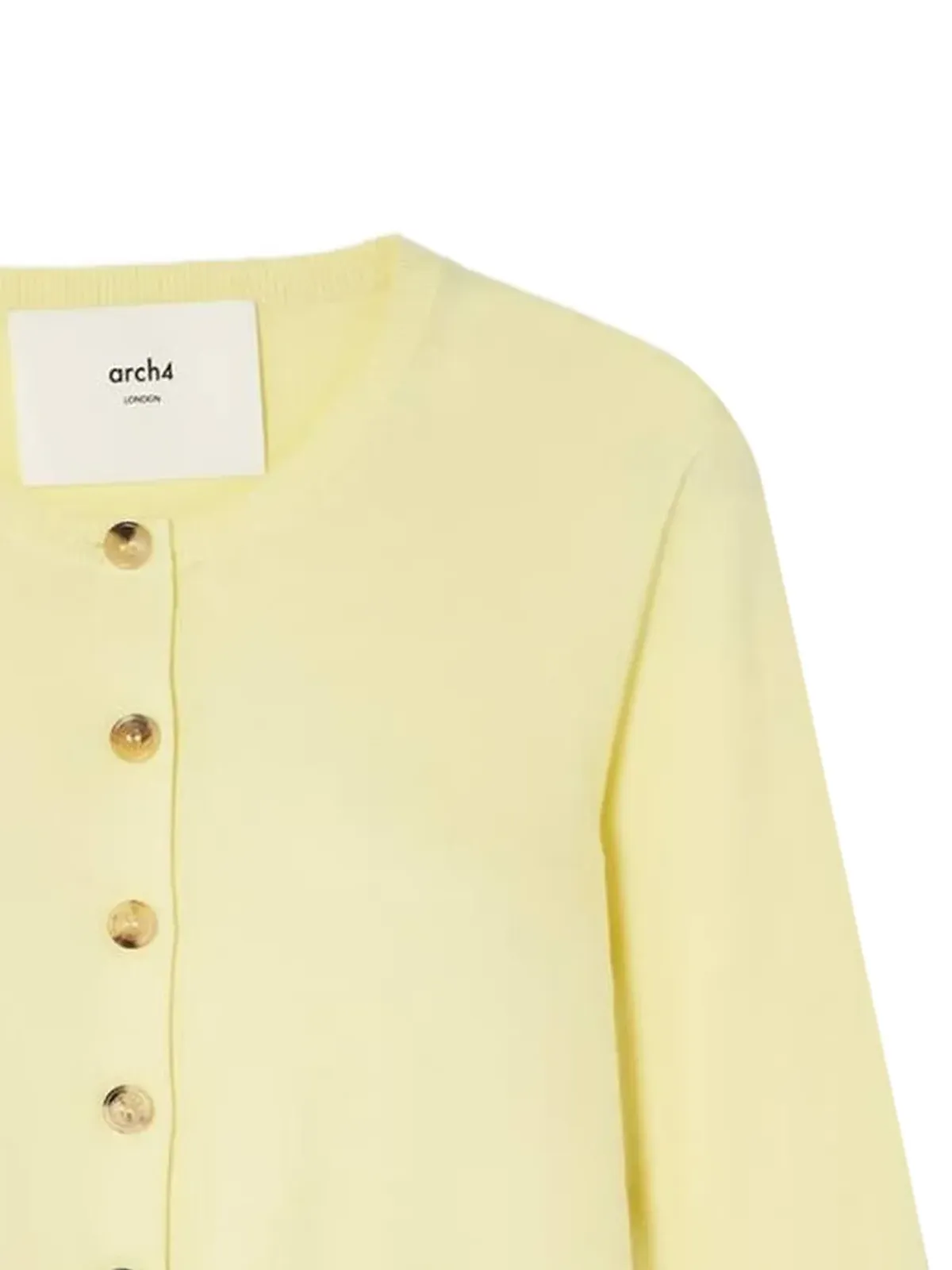 arch4 buttoned cardigan - Yellow - 画像2